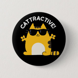 Mörk BG Cattrany Attractive Cat Pun Knapp