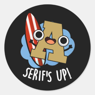 Mörk BG för staplar av funktionstyp för seriffer Runt Klistermärke