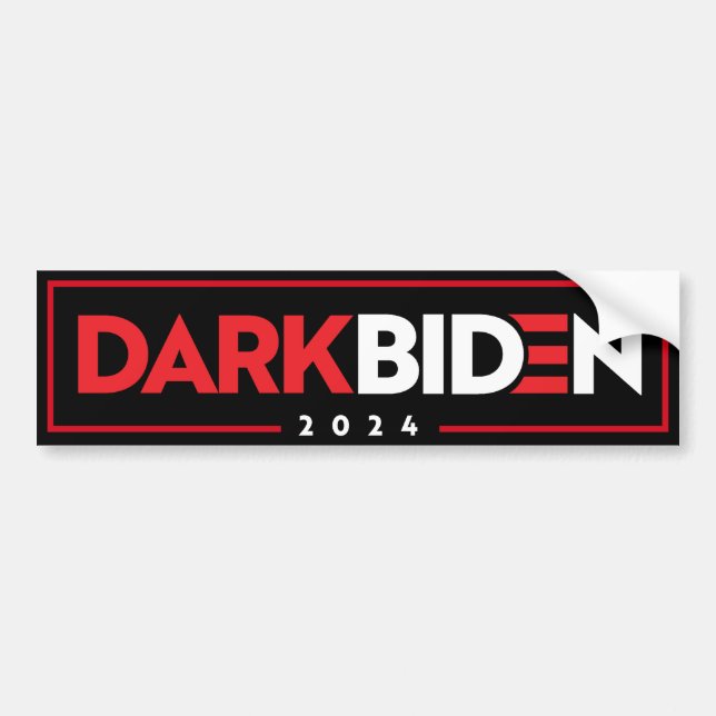 Mörk Biden 2024 Bildekal (Framsidan)