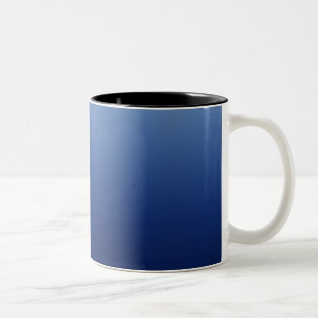 Mörk Blå Två-Tonad Mugg (Höger)