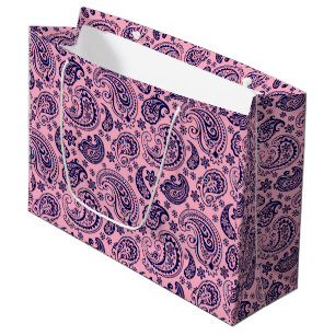 Mörk-blå Vintagen Paisley Mönster på Rosan