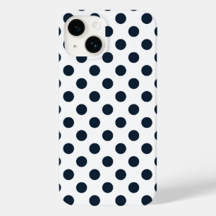Mörk Blåblå polka dots