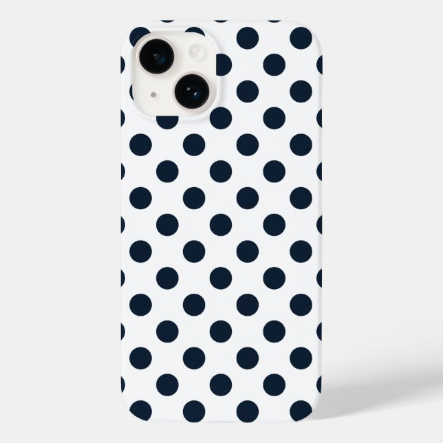 Mörk Blåblå polka dots (Baksida)