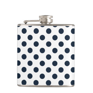 Mörk Blåblå polka dots Fickplunta