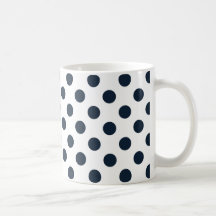 Mörk Blåblå polka dots