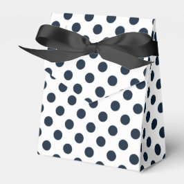 Mörk Blåblå polka dots Presentaskar