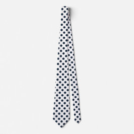 Mörk Blåblå polka dots Slips