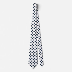 Mörk Blåblå polka dots Slips