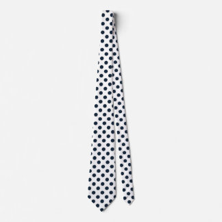 Mörk Blåblå polka dots Slips