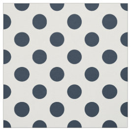 Mörk Blåblå polka dots Tyg