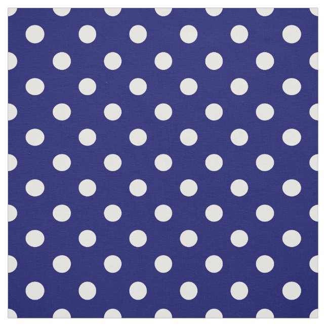Mörk Blåblå textil i Polka dots (Provkarta)