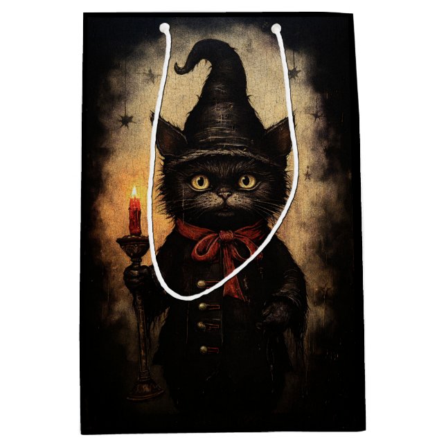 Mörk Black Cat Design för Halloween, Goth (Framsidan)