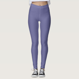 Mörk blågrå färg enfärgad slät leggings