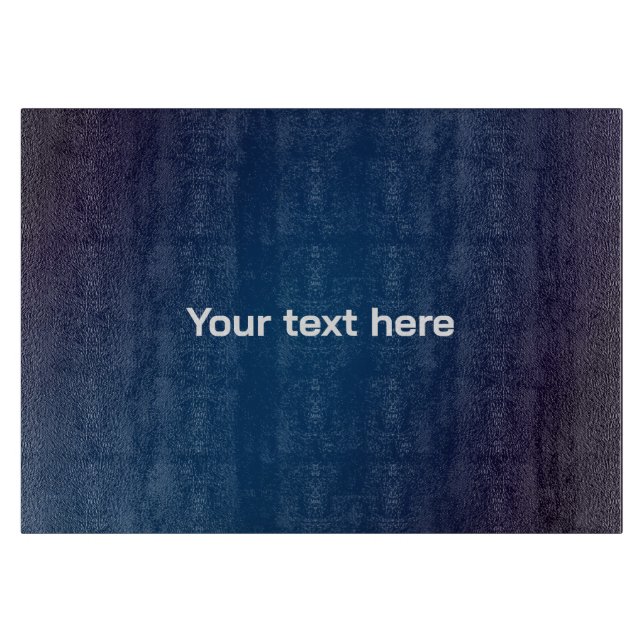 Mörk blått Abstrakten Mönster | Lägg till text (Framsidan)