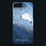 Mörk blått agate Geode Monogram<br><div class="desc">Mörk blått Agate Geode Monogrammed Smart Phone Case som du kan lägga till ditt namn i en personlig modern typografi. Kontakta designern om du vill ha ytterligare matchande objekt.</div>