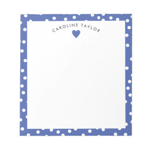 Mörk blått Anpassningsbar för hjärta och punkter C Anteckningsblock