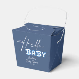 Mörk blått babyskor för hej Baby Elegant  Presentaskar