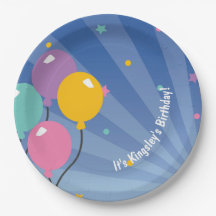 Mörk blått ballongFödelsedagsfest