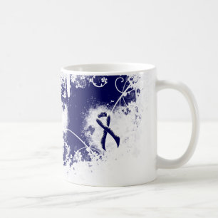 Mörk blått band Grunge Heart Kaffemugg