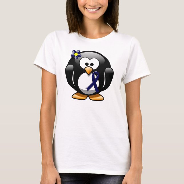 Mörk blått band Penguin T-shirt (Framsida)