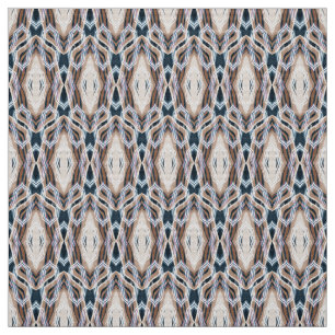 mörk blått beige Art Deco-geometri Tyg