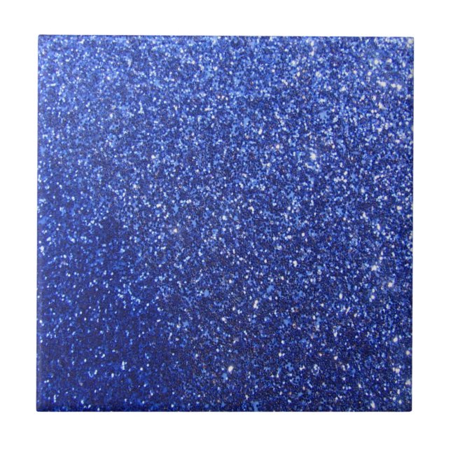 Mörk blått bild av glitter kakelplatta (Framsidan)