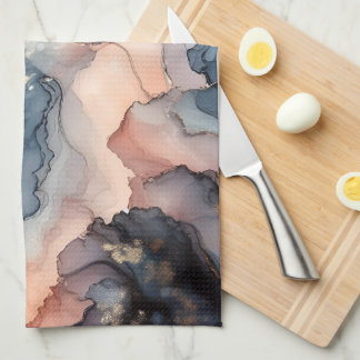 Mörk blått bläck kökshandduk