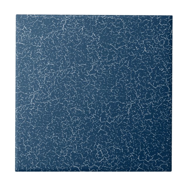 Mörk blått brickan Glaze Solid Färg Tile Kakelplatta (Framsidan)
