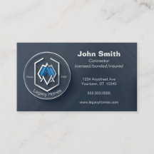 Mörk blått Builder-utvecklare för entreprenör