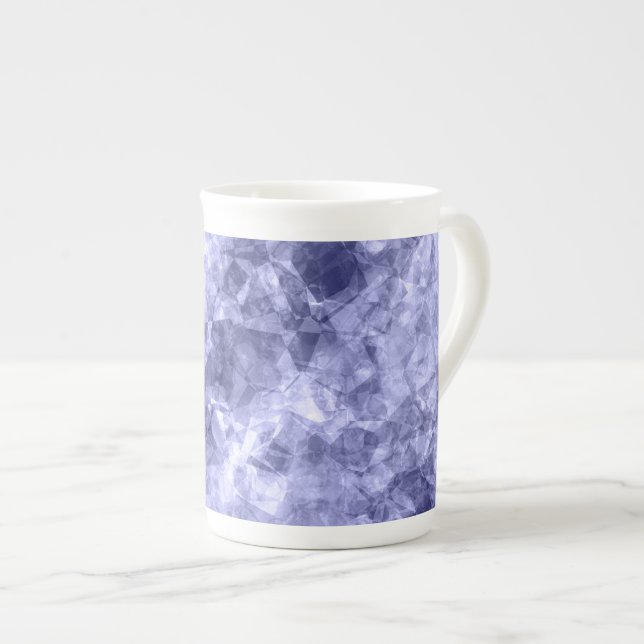 Mörk blått centrala Struktur Benporslin Mugg (Framsida höger)