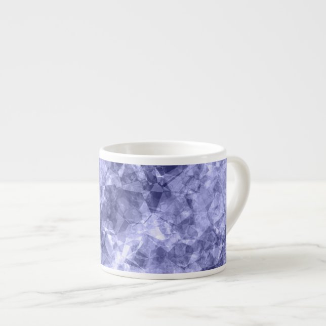 Mörk blått centrala Struktur Espressomugg (Framsida höger)