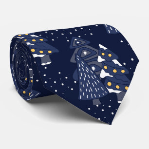 MÖRK BLÅTT CHRISTMAS WINTER FOREST MONOGRAM SLIPS