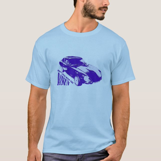 Mörk - blått Datsun Tee (Framsida)
