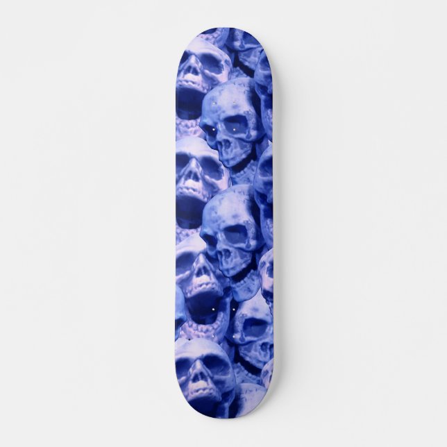 Mörk blått Döskallar Skateboard Bräda 20 Cm (Framsida)