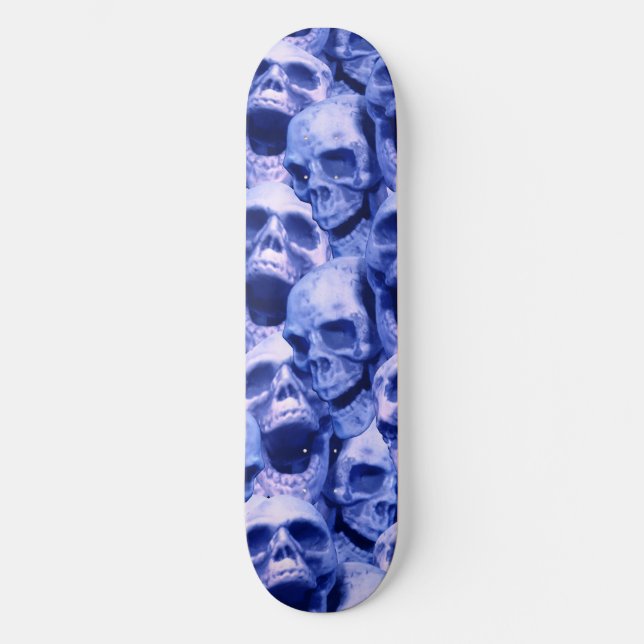 Mörk blått Döskallar Skateboard Bräda 21,5 Cm (Framsida)