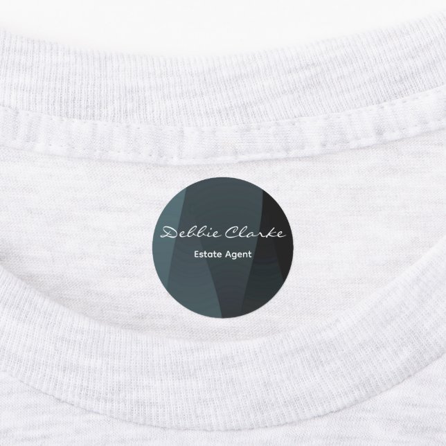 Mörk blått etiketter för övertoningsutskrift för m (Påsatt)