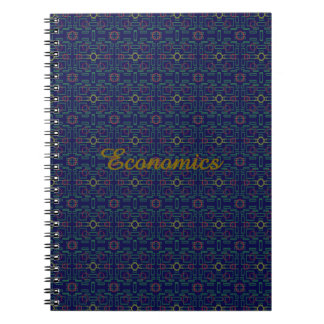 Mörk blått Geometric Spiral Photo Notebook Anteckningsbok
