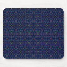 Mörk blått geometrisk Mousepad