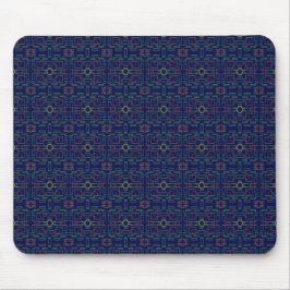 Mörk blått geometrisk Mousepad Musmatta