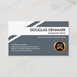 Mörk blått geometrisk transport i Lagrar Guld La Visitkort