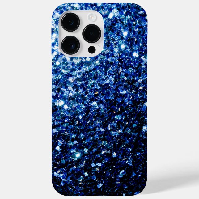 Mörk blått glänsande faux glitter-sparkler (Baksida)