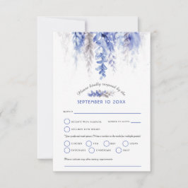 MÖRK BLÅTT GRÅTT i BRÖLLOP OSA Kort