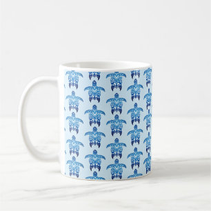 Mörk blått honu Turtles Kaffemugg