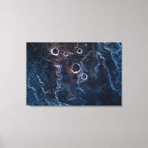 Mörk blått Ice Abstrakt Art Photo