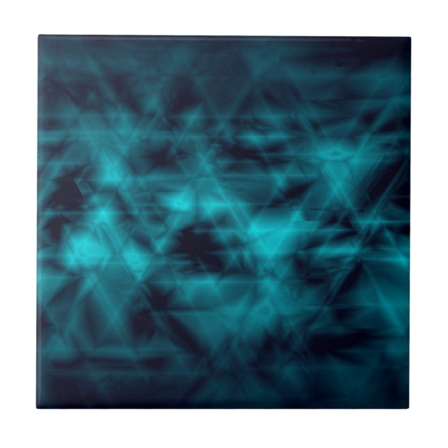 mörk - blått kakelplatta (Framsidan)