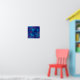 Mörk blått kamouflage och Lila Gömmer liten Poster (Nursery 1)