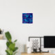Mörk blått kamouflage och Lila Gömmer liten Poster (Home Office)