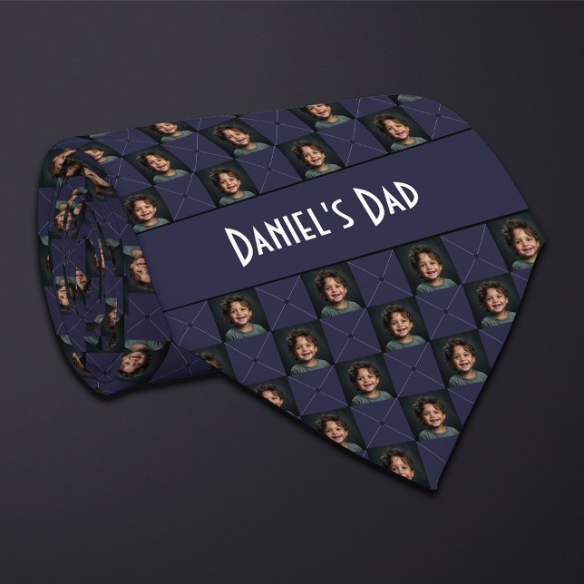 Mörk blått kontrollerat foto slips (Skapare uppladdad)