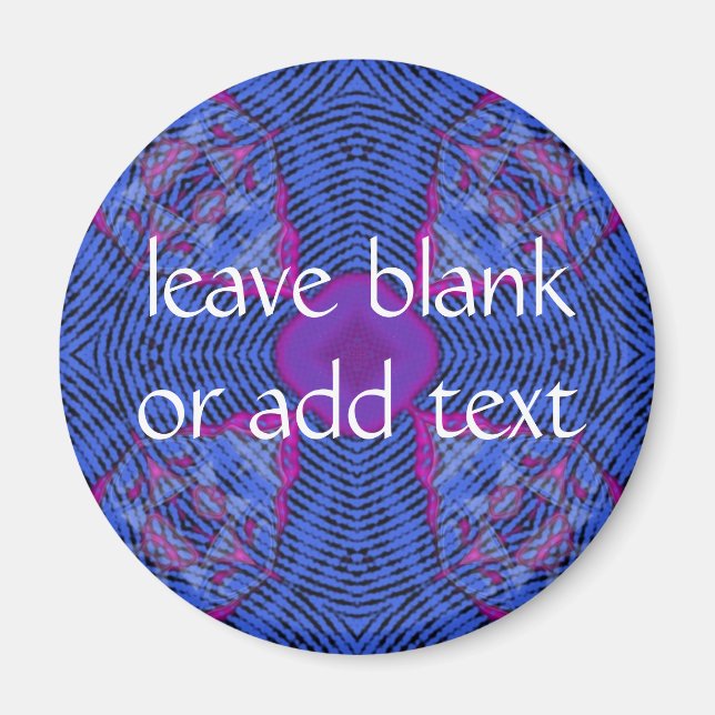 mörk blått kor magnet (Framsidan)