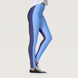 Mörk blått ljusblå leggings